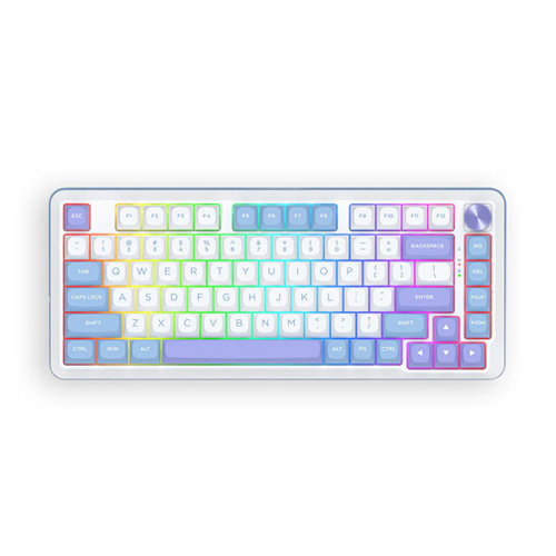 صفحه کلید بی‌سیم ردراگون مدل CYRUS PRO K681WBP-RGB-PRO • سوئیچ نقره‌ای