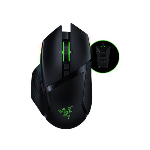 ماوس گیمینگ بی سیم ریزر مدل Basilisk Ultimate + Charging Dock