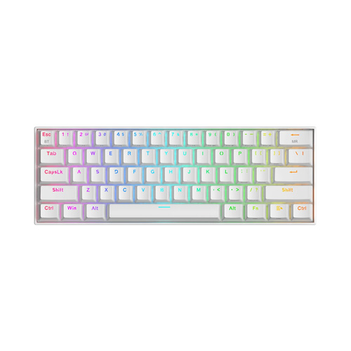 صفحه کلید باسیم/بی‌سیم ردراگون مدل DRACONIC PRO K530W-RGB-PRO • سوئیچ قرمز