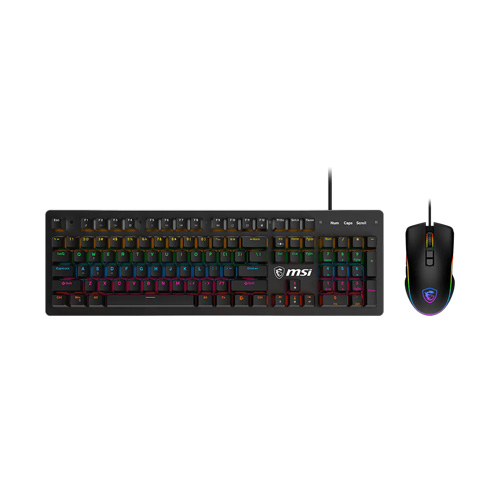 صفحه کلید و ماوس گیمینگ باسیم MSI مدل FORGE GK300 COMBO