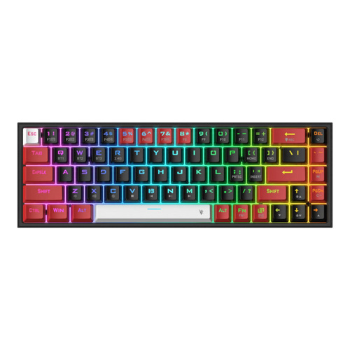 صفحه کلید باسیم/بی‌سیم ردراگون مدل CASTOR PRO K631RGB-PRO-BRW • سوئیچ قرمز