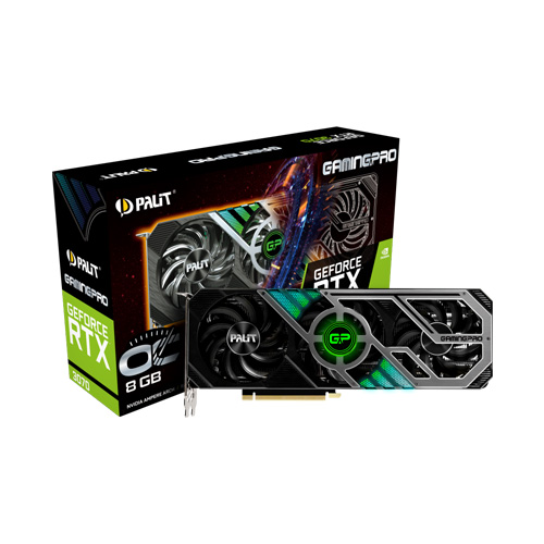 کارت گرافیک پالیت با حافظه 8GB مدل GeForce RTX 3070 GamingPro OC