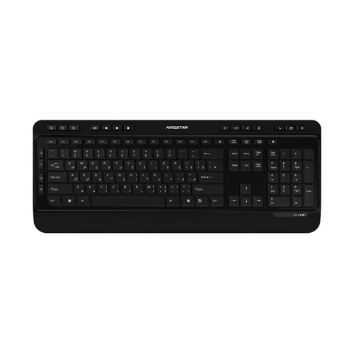 صفحه کلید بی‌سیم کینگ استار مدل KB97W - با حروف حک شده فارسی