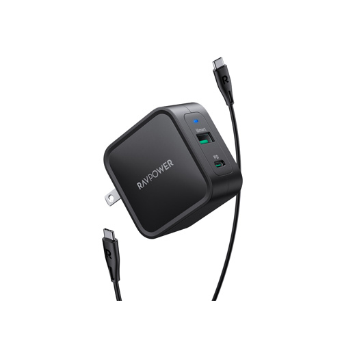 شارژر دیواری راوپاور مدل PD Pioneer 65W 2-Ports