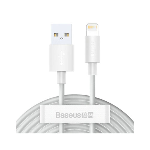 کابل شارژ باسئوس USB به IP 2.4A مدل Simple Wisdom TZCALZJ-02