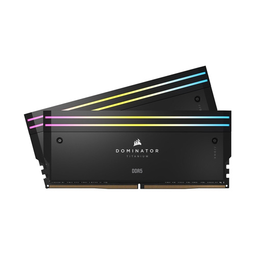 حافظه رم دسکتاپ کورسیر مدل DOMINATOR TITANIUM RGB 32GB [2×16GB] DDR5 6600MT/s CL32 • جعبه باز