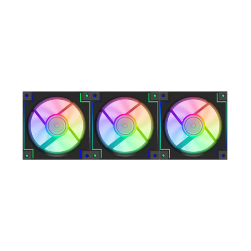 فن کیس گیم مکس مدل RD300 Black • بسته 3 عددی