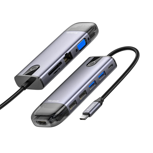 هاب 10 پورت TYPE-C مک دودو مدل HU-742