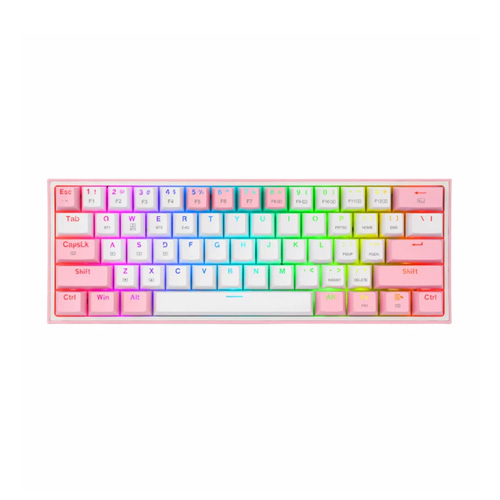 صفحه کلید باسیم/بی‌سیم ردراگون مدل  Fizz Pro K616-RGB W/P • سوئیچ قرمز