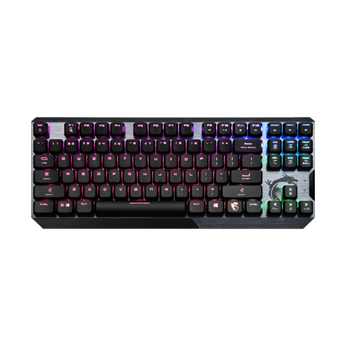 صفحه کلید گیمینگ باسیم MSI مدل VIGOR GK50 TKL • سوئیچ سفید