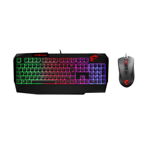 صفحه کلید و ماوس باسیم ام اس آی مدل VIGOR GK40 COMBO PS با حروف فارسی