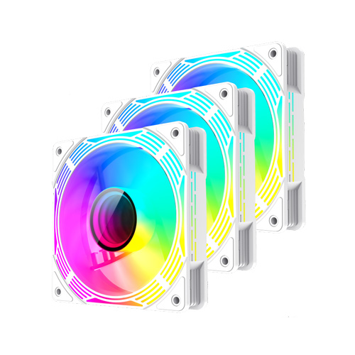 فن کیس گیم مکس مدل KF300R WH • بسته 3 عددی