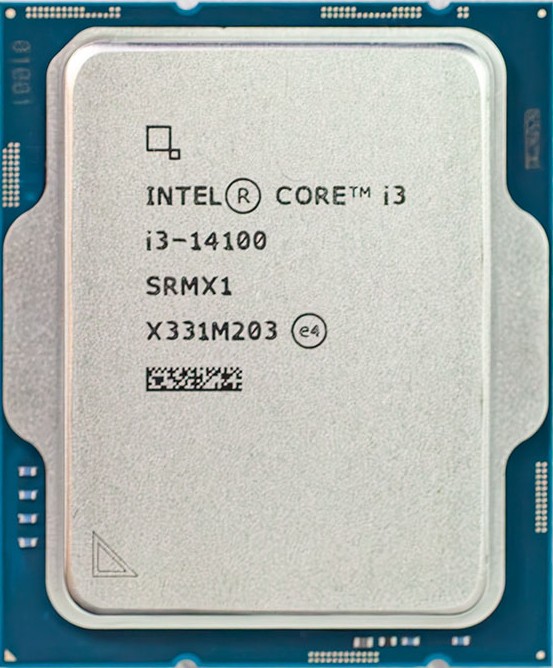 پردازنده دسکتاپ اینتل مدل Core i3-14100 • بدون جعبه و روبُردی