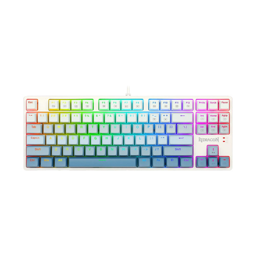 صفحه کلید باسیم ردراگون مدل CASS K645W-GB-RGB • سوئیچ آبی