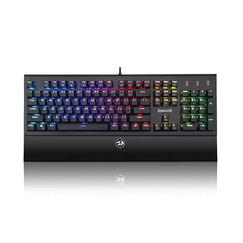 صفحه کلید باسیم ردراگون مدل ARYAMAN K569 RGB • سوئیچ آبی
