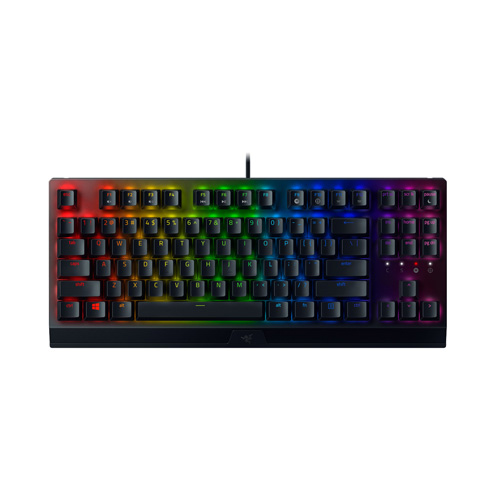 صفحه کلید گیمینگ باسیم ریزر مدل BLACKWIDOW V3 TENKEYLESS • سوئیچ سبز/سوئیچ زرد