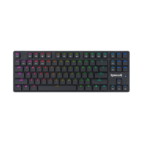 صفحه کلید با‌سیم/بی‌سیم ردراگون مدل Anubis K539-RGB • سوئیچ قهوه‌ای