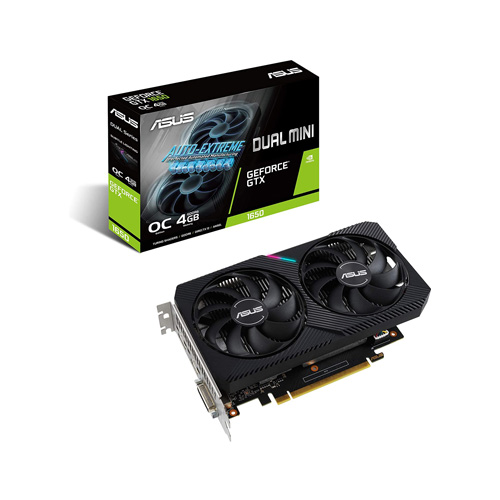 کارت گرافیک ایسوس با حافظه 4GB مدل DUAL-GTX1650-O4GD6-MINI